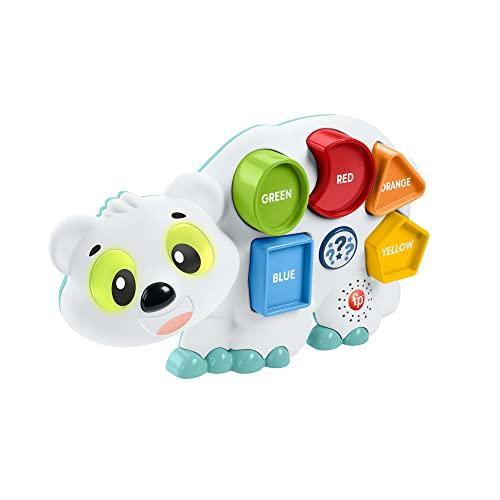 Fisher-Price - Parlamici Fabietto Orsetto Forme e Colori, versione italiana, giocattolo interattivo musicale e puzzle con luci e movimenti per l'apprendimento, giocattolo per bambini, 18+ mesi, HRB80