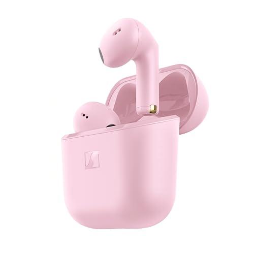 Sennheiser ACCENTUM - Auricolari wireless aperti, design aperto, suono dinamico e Bluetooth 5.3, resistenza agli spruzzi IPX4, durata della batteria 28 ore e custodia di ricarica USB-C - Sakura