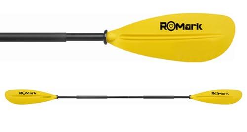 ROMARK Pagaia Doppia Kayak 222cm Pagaia SUP Alluminio per Canoa, Kayak,Gonfiabile, SUP Barche Gommone, Pagaia Doppia Canoa