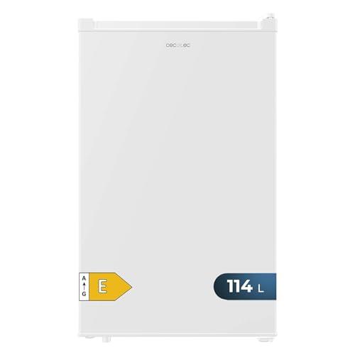 Cecotec Mini Frigorifero Bolero CoolMarket TT 114L White. Capacità 114 L, Classe Energetica E, Porta Reversibile, Conservazione Ottimale, Luce LED, Controllo Meccanico, Humidity Box, Funzione Defrost