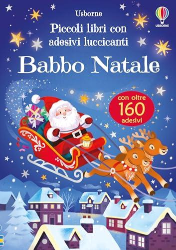 Piccoli libri con adesivi luccicanti - Babbo Natale