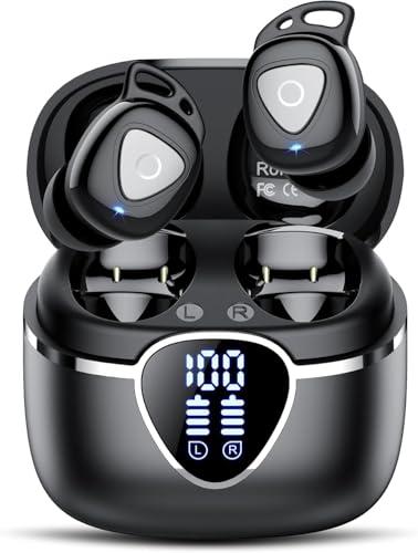 Cuffie Bluetooth, Auricolari Bluetooth 5.4 In Ear con 4 Mics ENC Cancellazione Rumore, 40 Ore Cuffie Wireless LED Display USB-C, IP7 Impermeabili, Touch Control Cuffie Senza Fili per iOS/Android Nero