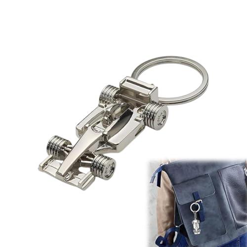 HABNI Portachiavi Per Auto In Metallo Auto E Formula 1 – Regalo Di Natale Accessori Per Chiavi – Regali Per Gli Appassionati Di Corse Effetto Cromato Compleanno Pasqua Robusto Portachiavi