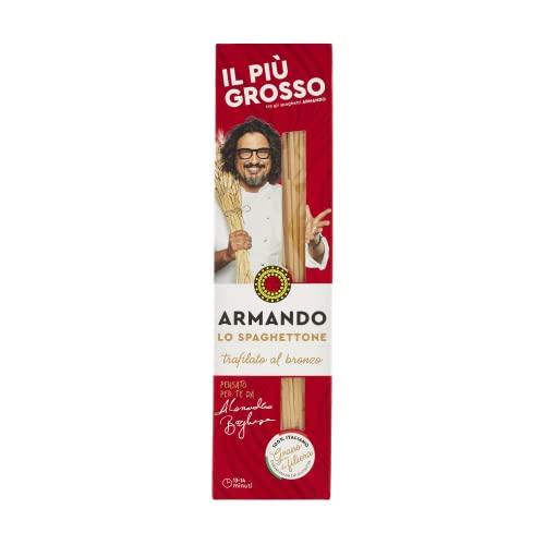 Armando, Lo Spaghettone, Pasta di Semola di Grano Duro di Filiera 100% Italiano - Trafilato al bronzo - 20 confezioni da 500 gr