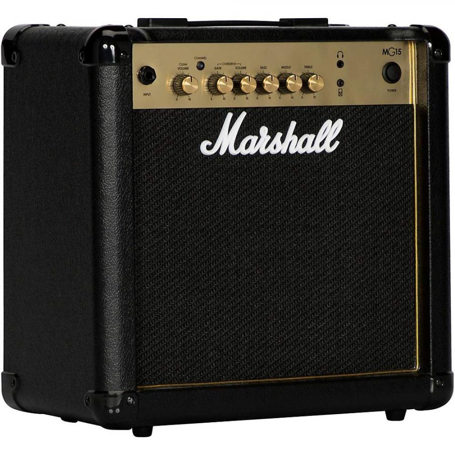 Marshall Mg15G, Amplificatore da Pratica Adatto per Chitarra Elettrica, Nero e Oro