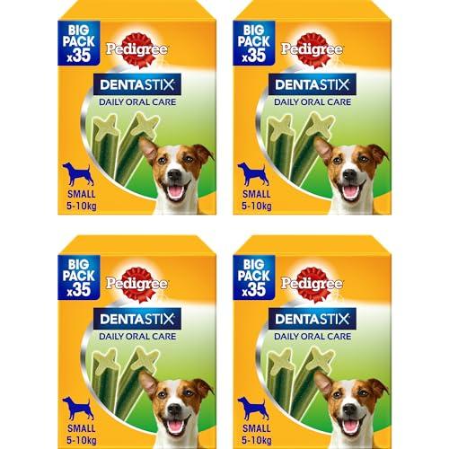 Pedigree Dentastix Fresh 140 Snack per la Igiene Orale (Cane Piccolo 5-10 kg) 550 g 35 Pezzi - 4 Confezioni da 35 (140 totali)