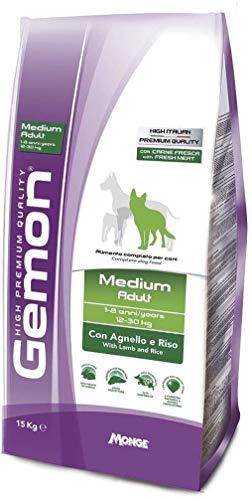 Gemon Medium Adult Agnello 15 kg +Omaggio Brand Nutri (80 Strappi Nutri Poop)