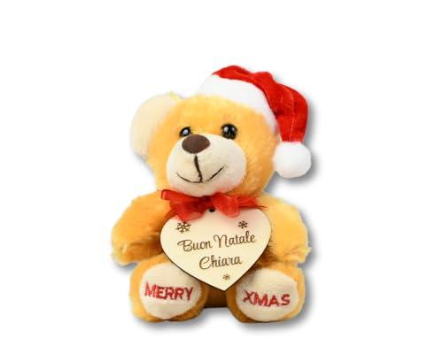 Peluche Natalizio Personalizzato con Nome e Decori - Idea regalo personalizzabile - Decorazione Natale
