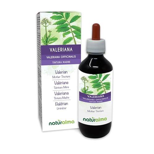 Valeriana (Valeriana officinalis) radici Tintura Madre analcoolica Naturalma - Estratto liquido gocce 200 ml - Integratore alimentare - Vegano