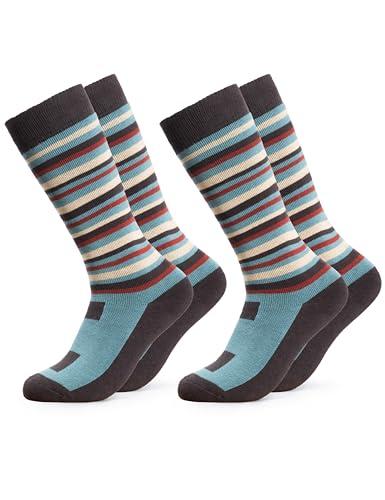 Occulto 2 Paia di Calze da Sci per Bambini Ragazzi e Ragazze Calzini Termici Invernali Caldi per Bambini