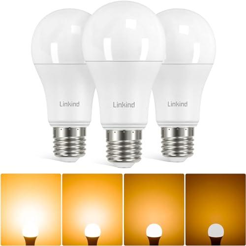 Linkind Lampadine dimmerabili, E27 LED 13W(Equivalenti a 100W), Lampadine A60 Edison 1521 Lumen, Luce Bianca Calda 2700k, ERP, Certificazione CE, Pacco da 3