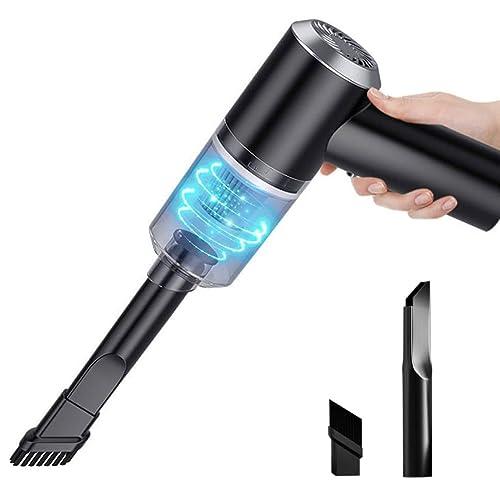 Aspirapolvere Auto Ricaricabile con USB, Aspirabriciole Portatile (Potente 120W, 6000Pa, 7.4V)