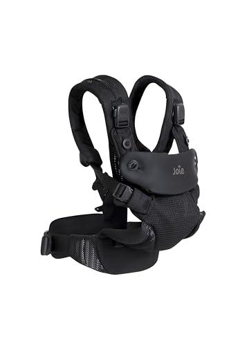 Joie savvy™ air marsupio 4in1 – 4 modalità di trasporto con supporto per schiena e testa, fibbie magnetiche, design leggero – dalla nascita ai 3 anni (3,5–15 kg), coal
