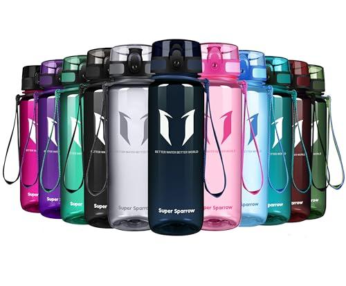Super Sparrow Borraccia Sportiva & Bottiglia Bambini Senza Perdite - 500ml Borraccia Scuola - Senza BPA