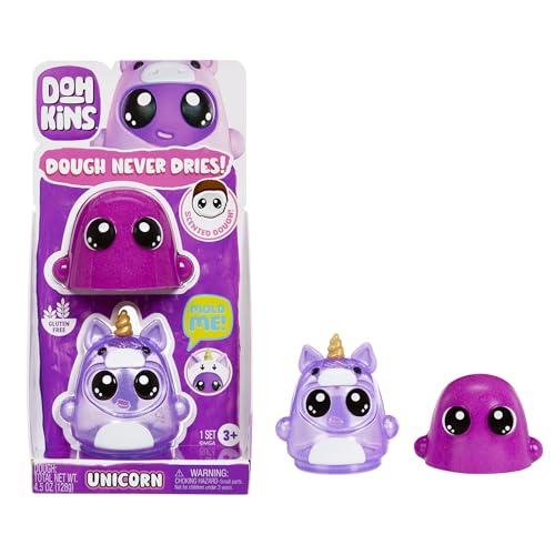 MGA Entertainment DohKins Unicorn Single Pack Character - Include 1 personaggio DohKins, Collezionali tutti e 6, l'Impasto non si Asciuga mai, Senza Glutine, per Collezionisti e Bambini. Età 2-5 anni
