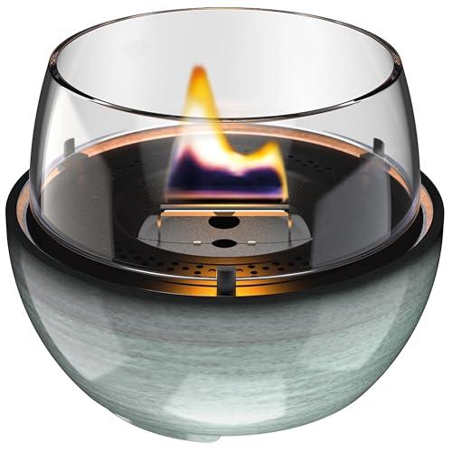 Tenderflame - Candela da tavolo ricaricabile Tulip 14 Reactive Glaze - Verde