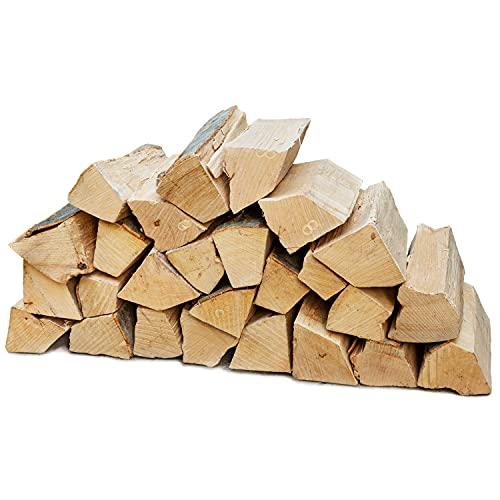 Flameup - Legna da ardere di faggio, con corteccia, 30 kg di legno di faggio, per forno, camino, stufa, braciere, braciere, grill, tronchi da 25 cm, essiccato