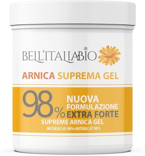 Arnica per Cavalli Uso Umano Suprema 500 ml Arnica Gel Forte 98% Crema Recupero Muscoli Sportiva con Vitamina E, Menta e Lavanda, Made in Italy