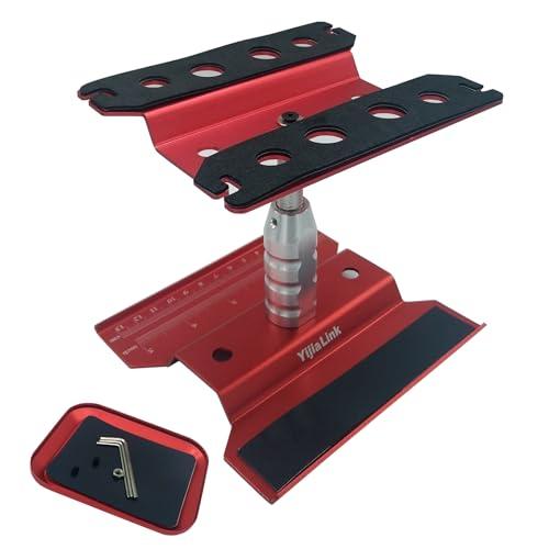 1 set Alluminio RC Auto Lavoro Stazione di Riparazione Stand con Vassoio di Vite Compatibile con 1/8 1/10 1/12 1/16 Traxxas Axial Arrma Redcat RC Crawler Monster Truck Buggy