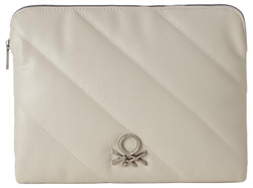 United Colors of Benetton Porta I-Pad 62IZDY06K, Borsa Donna, Bianco, ST