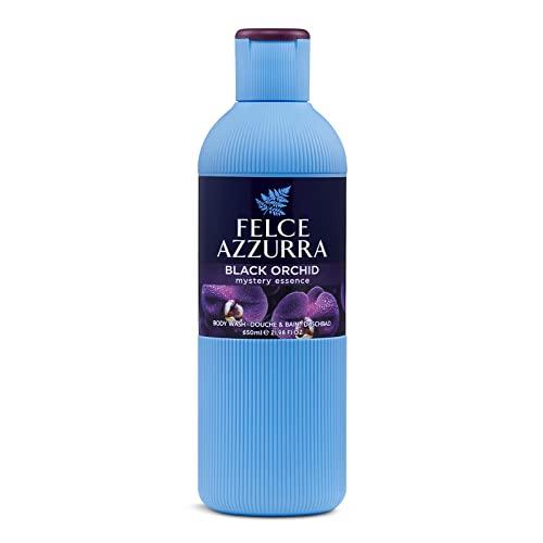 Felce Azzurra - Bagnoschiuma Profumato Orchidea Nera, Bagno Schiuma Detergente Delicato Idratante per Pelle Morbida, Note Speziate Liquirizia e Vaniglia, Bagnodoccia Dermatologicamente Testato, 650 ml