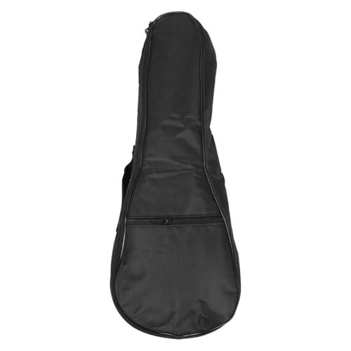 SUPVOX Borsa Per Ukulele 21 Pollici Impermeabile in Oxford Con Imbottitura - Custodia Per Chitarra Acustica Con Tasche Portaoggetti E Cerniera Pratica (Nero)