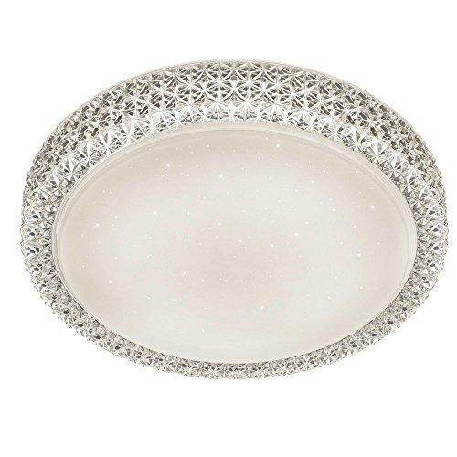 Reality Pegasus Plafoniera LED, Dimmerabile, Effetto Cielo Stellato, Diametro 40 cm, Integrata, 21 watts, Bianco