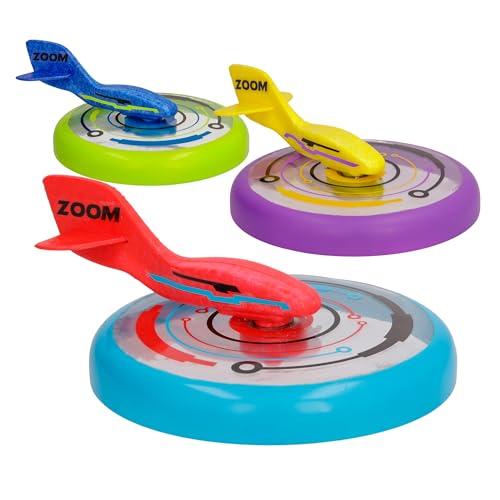 Jet Disc Zoom, Colore a Sorpresa, Gioco all'Aperto, Lancialo Come Un Frisbee e Guardalo Planare nel Cielo Come Un Jet, per Professionista o Principiante, per Bambini e Adulti dai 6 Anni in su