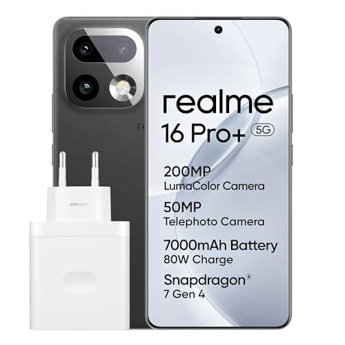 realme 16 Pro+ 5G Smartphone 12+512GB, Fotocamera 200MP, Display AMOLED Curvo 6.8