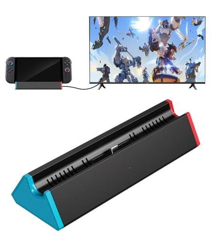 Antank Portatile Dock Compatibile con Nintendo Switch 2/1/OLED, Switch 2 TV Dock con 4K@120Hz Uscita HDMI/100W Carica Ingresso/USB3.0 Caricatore Base Support Switch 2 Ricambio Ufficiale
