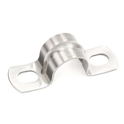 Ø 20 mm collari per tubi FamlTol 10 pcs U-Fascette Stringitubo Acciaio Inox fascette metalliche stringitubo Per il fissaggio di grandi tubazioni dell'acqua e del gas