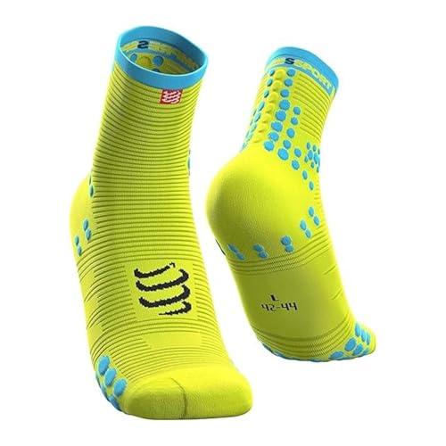 COMPRESSPORT Calzini da corsa - Pro Racing Socks V3.0 Trail - Calzini da trail - Assorbimento degli urti - Per l'allenamento e la competizione - Protezione e traspirabilità - Leggero