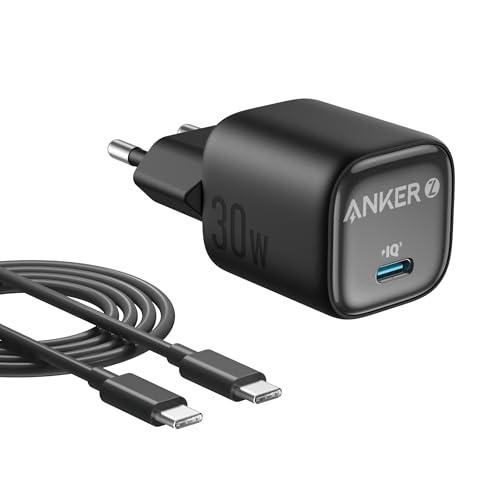 Anker Caricatore USB C da 30W Zolo Compatto con Tecnologia GaN,Controllo della Temperatura Avanzato,Design Compatto e Ricarica 3 Volte Più Veloce,Compatibile con iPhone17/15,iPad,Samsung,Pixel e Altri