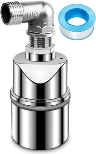 Valvola galleggiante da 1 pollice per serbatoio dell'acqua piscina – Valvola di controllo automatico del livello dell'acqua – 304 acciaio inossidabile scarso livello dell'acqua, riempimento automatico