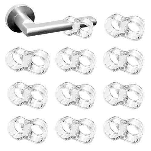VABNEER Fermaporte per Maniglie in PVC 10 Pezzi Silicone Anti Protettori Maniglia della (Trasparente)
