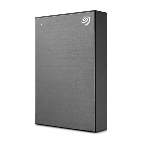 Seagate One Touch, 5 TB, disco rigido esterno portatile, crittografia hardware attivata mediante password, PC, notebook e Mac, USB 3.0, Space Gray, con 2 anni di Rescue Services (STKZ5000404)