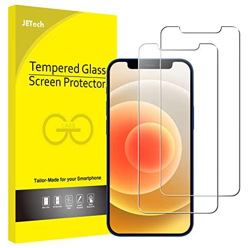 JETech Pellicola Protettiva per iPhone 12/12 Pro 6,1 Pollici, Vetro Temperato, Pacco da 2