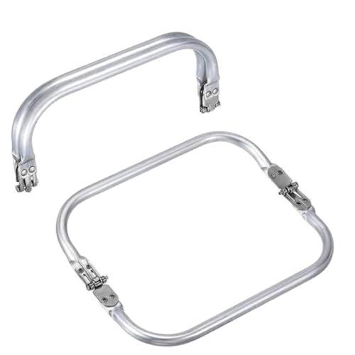 XPEX 2 Pezzi Chiusura Borsa Uncinetto 19 Cm, Chiusura Per Borsa Clic Clac, Borsa A Forma Di U Manico Interno Bacio, Chiusura A Chiusura Telaio Borsa In Alluminio, Per Progetti DIY(200 * 90 * 20Mm)
