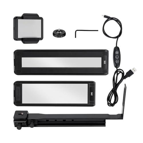 JJC Adattatore digitalizzatore per pellicole da 35 mm e 120 pellicole, scanner negativo per pellicola con retroilluminazione a LED, 135 (35 mm) e 120 aste di regolazione per negativi copiare