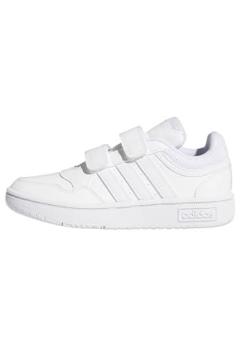 adidas Hoops Lifestyle Basketball Hook-And-Loop Shoes, Scarpe, Cloud White/Cloud White/Cloud White, 28 EU