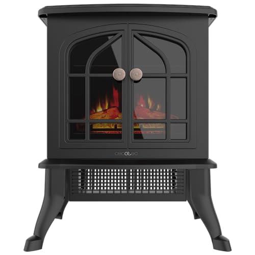 Cecotec 08268, Camino Elettrico da Terra, 2000 W, Nero, 45.9 x 25.7 x 42 cm