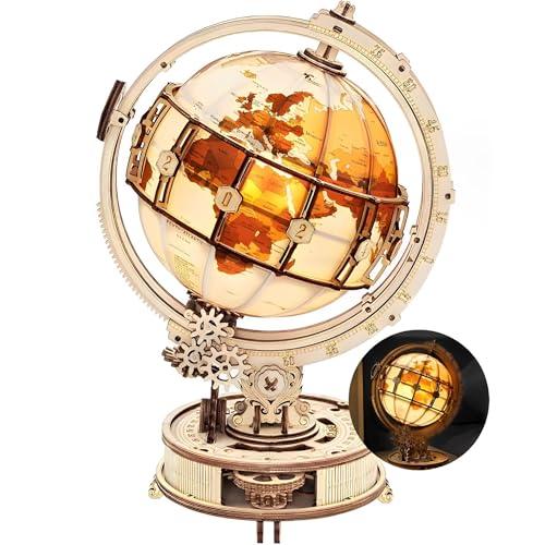 ROKR Globo Luminoso, Puzzle 3D Legno Rompicapo,Modellismo da Costruire Adulti (ST003)