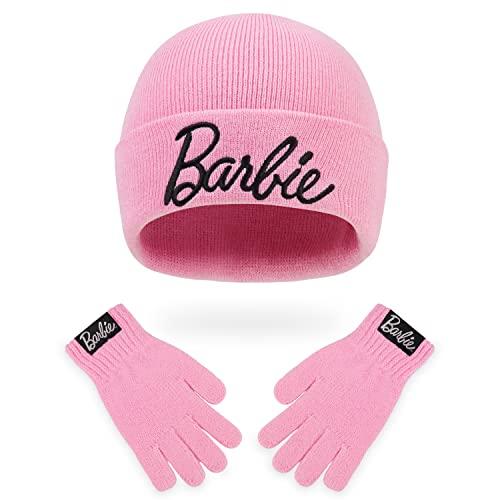 Barbie Cappello Invernale e Guanti Set Invernale Rosa per Bambina di Accessori Originali