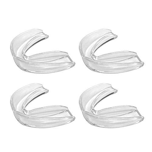 Lulyl Protezioni per la Bocca da Atletica Scudo in Gomma per lo Sport, 4 Confezion