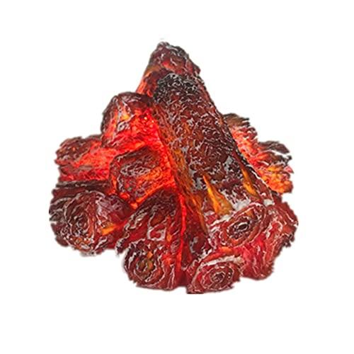 Lampada a LED a carbone bruciante artificiale a LED per camino, realistico, in legno, ardente, fiamma, senza fiamma, per la casa e il soggiorno