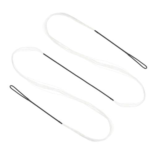 PATIKIL Corda per Arco Ricurvo, Corde Tiro Arco Sostituzione 14 Fili Corda Arco Lungo per Attrezzatura Tiro Arco Universale, Bianco Amo 64