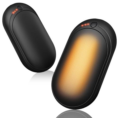 Scaldamani Ricaricabile USB, 2 in 1 iscaldatore Elettrico Tascabile,Scalda Mani Portatile Elettrico con 3 Livelli di Calore,Riutilizzabile,Regali di Natale per Campeggio All'aperto, Caccia