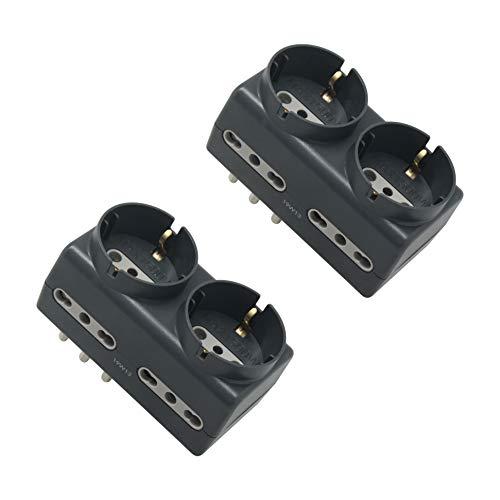 Electraline 92299 set 2 adattatori multipresa
