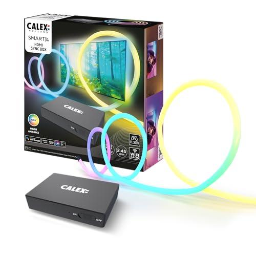 CALEX Smart HDMI Sync Box, inclusa striscia LED TV da 2,45 m, per TV da 55-65