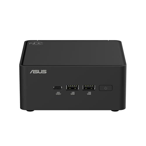 ASUS NUC 15 Pro, Mini PC Intel Core U5-225H, RAM da 96 GB DDR5-6400, SSD M.2, Scheda Grafica Intel Arc, Wi-Fi 7, Bluetooth 5.4, Compatibile con Windows 11 Pro e Windows 11 Home, Versione Tall, Nero